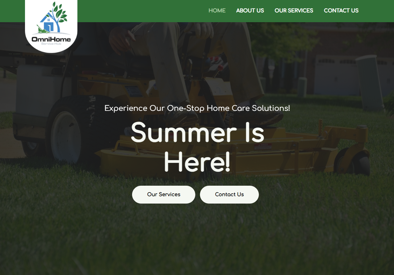 Screenshot of OmniHomeServiceHub.com Homepage